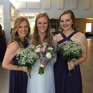 LuLu's Dark Purple Long Bridesmaid Dress Sz L